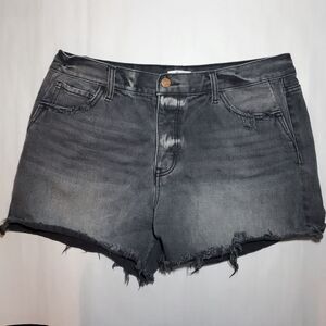 Bohme Distressed Black Denim Shorts Size 30